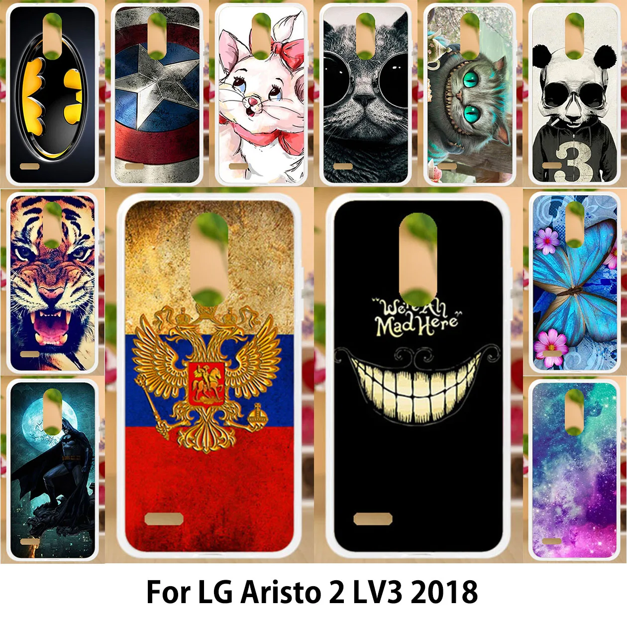 Anunob For LG Aristo 2 Case Silicone Soft TPU Covers LG