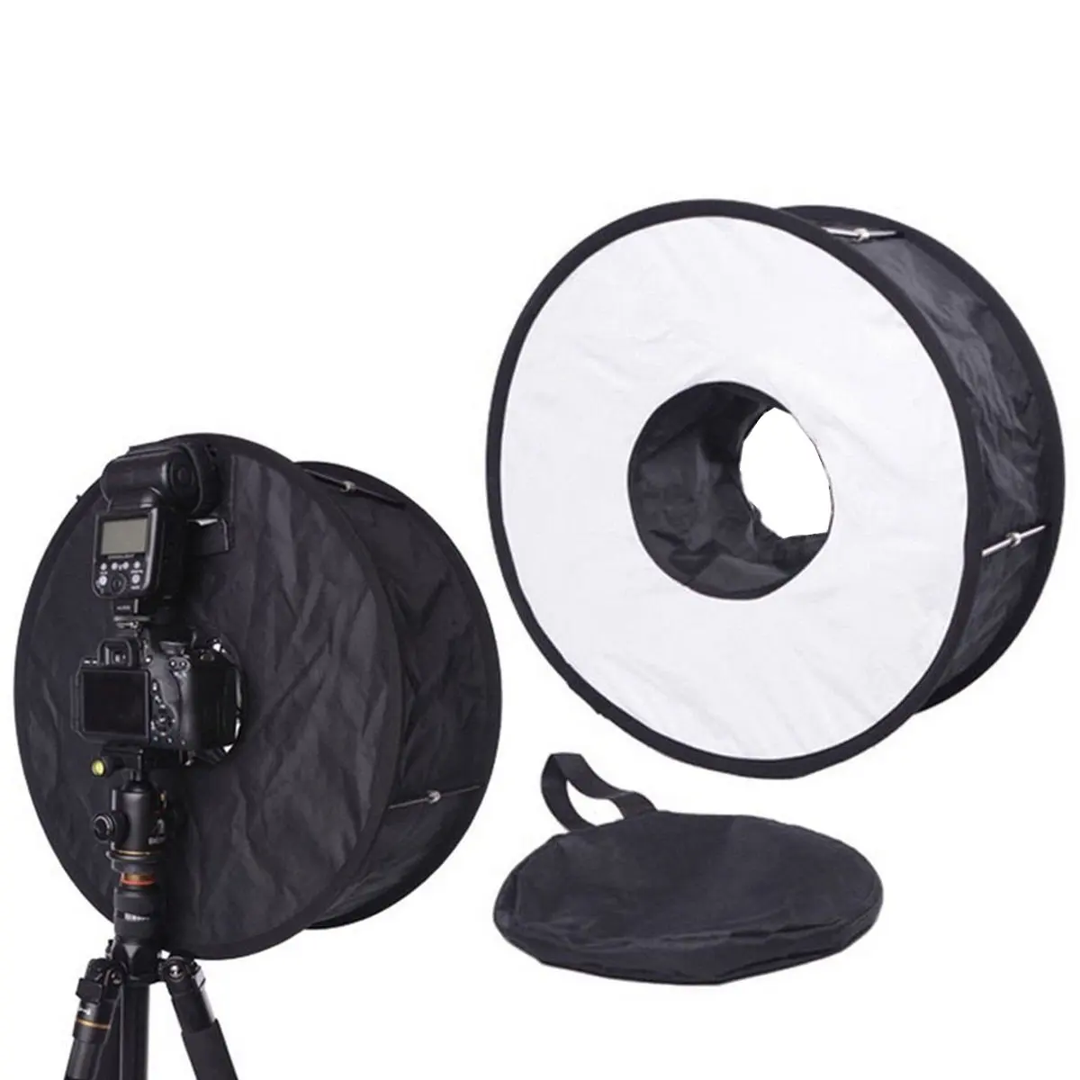 18" Macro Ring Flash SoftBox Diffuser for Nikon Canon Sony Nissin Yongnuo Metzin Photo Studio