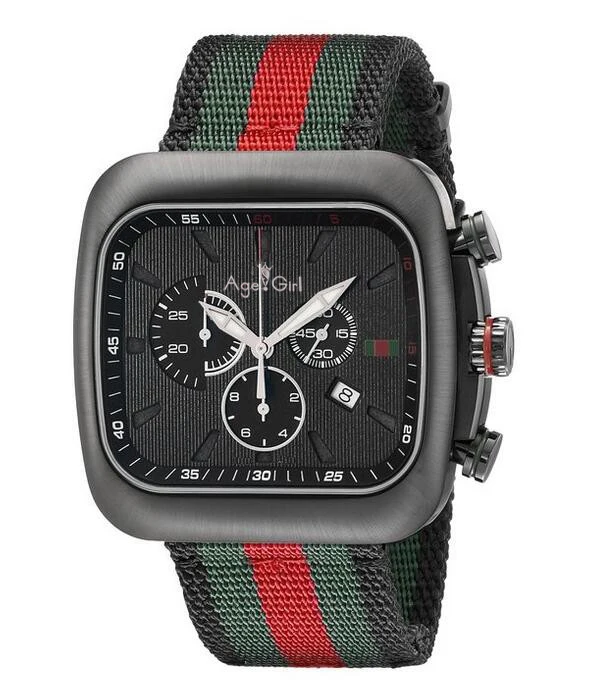 

Luxury Brand New Men Watches Coupe Quartz Chronograph Green Black Stripe Nylon Gents Sapphire Limited Gold Silver Watch 42mm