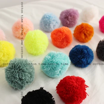 

5pcs pompoms 60mm -2.4 inch yarn pompom balls 17colors handmade pompoms quality material for accessory