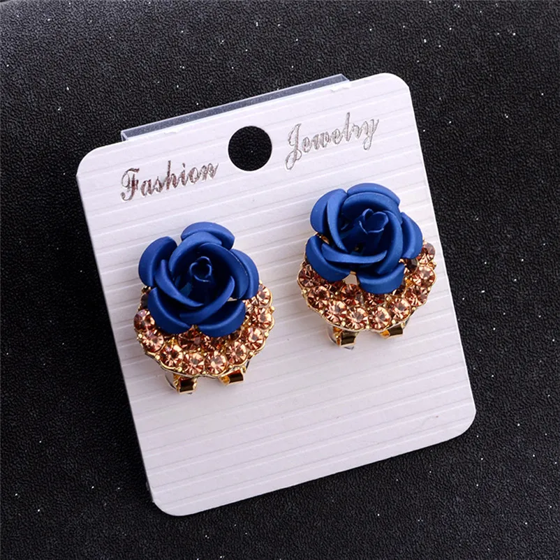 2018 Fashion earrings for women Bohemia Flower Rhinestone  Earrings For Women Summer Style Jewelry Brincos Bijoux Femme J06#N (13)