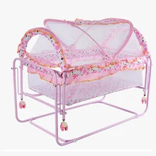 Детская колыбель для новорожденных, кровать для игр, складная, колесная, москитная сетка, кроватка, детское гнездо, портативная кроватка, универсальная wheel1-24M