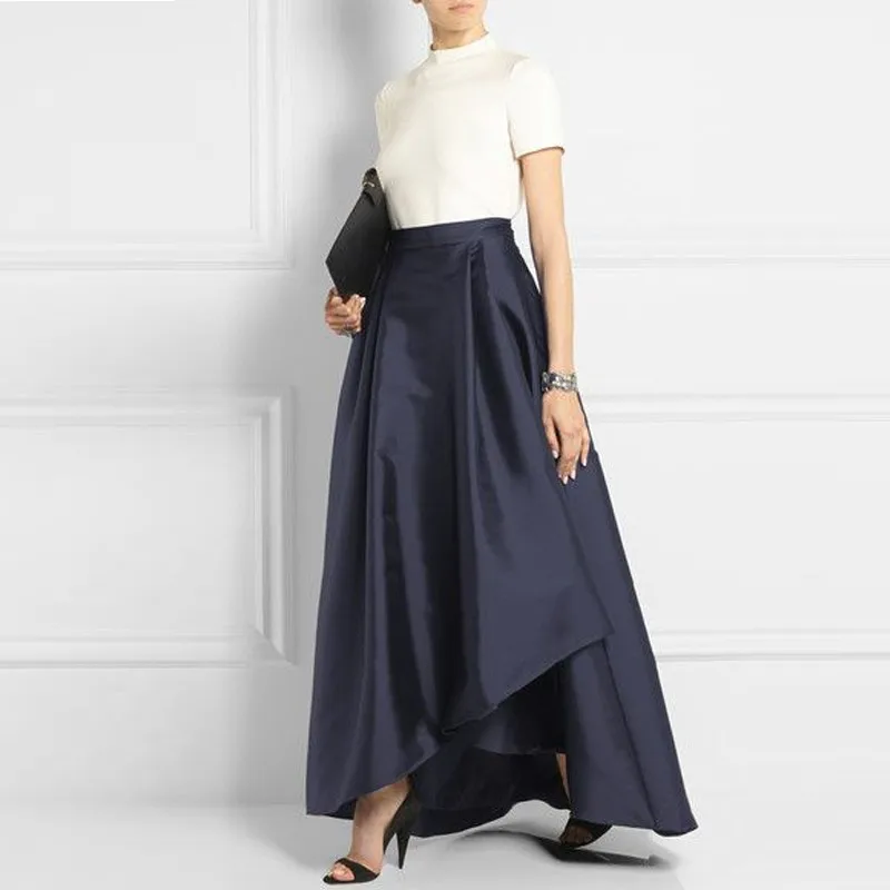 navy evening skirt