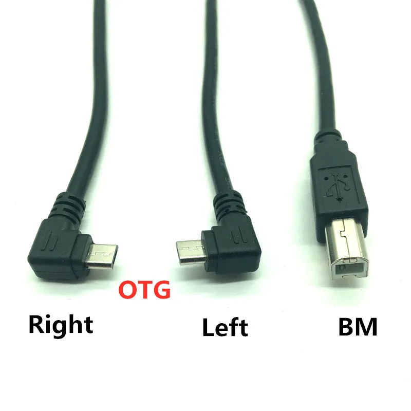 

Details about Micro USB 90 Degree Left & Right Angled OTG to Standard B Type Printer Scanner Hard Disk 0.3m 30cm