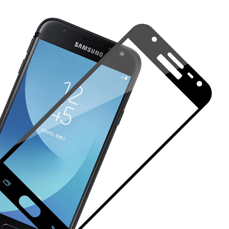 

9H 2.5D Screen Protector Tempered Glass For Samsung Galaxy J3 J7 J5 EU Version A3 A5 A520F A7 2017 A8 A6 Phone Protective Film