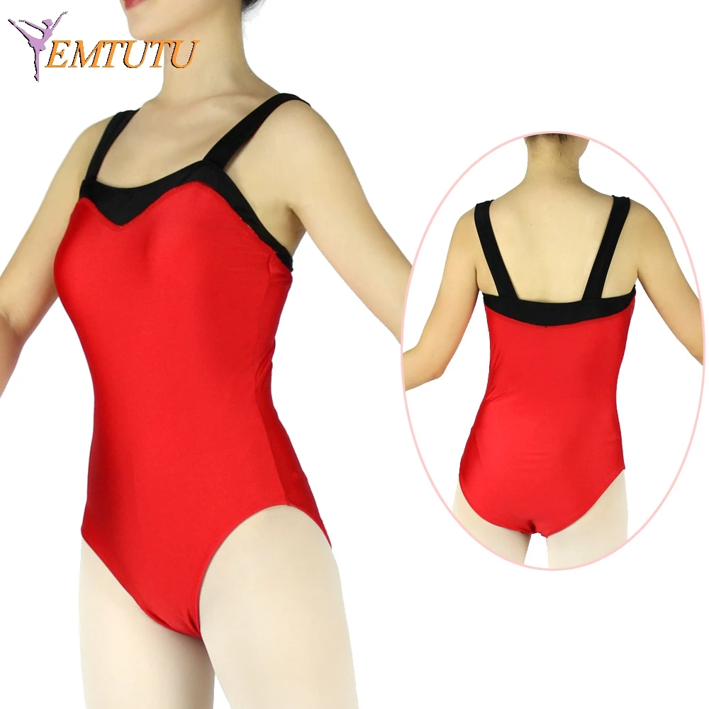 red and black leotard