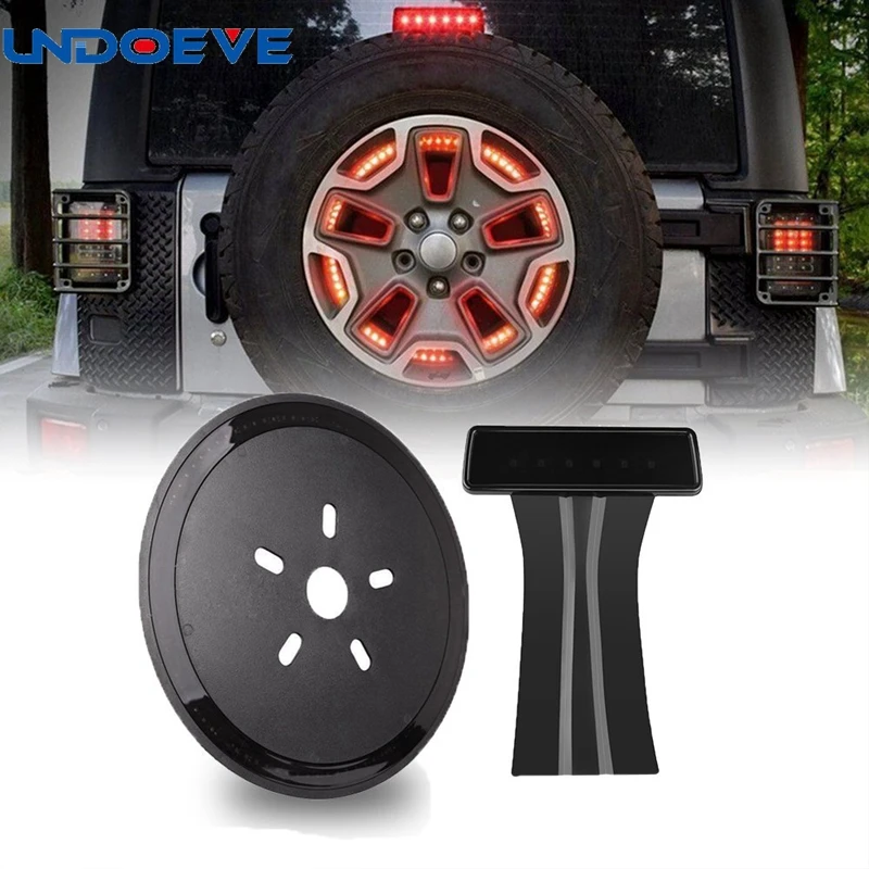 Undoeve 3rd Spare Tire Brake Light LED Ring With High Mount Stop Light