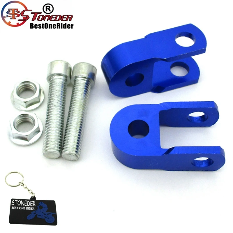 STONEDER Aluminum Blue Shock Absorber Height Extension Extender Riser Taper For ATV Motorcycle