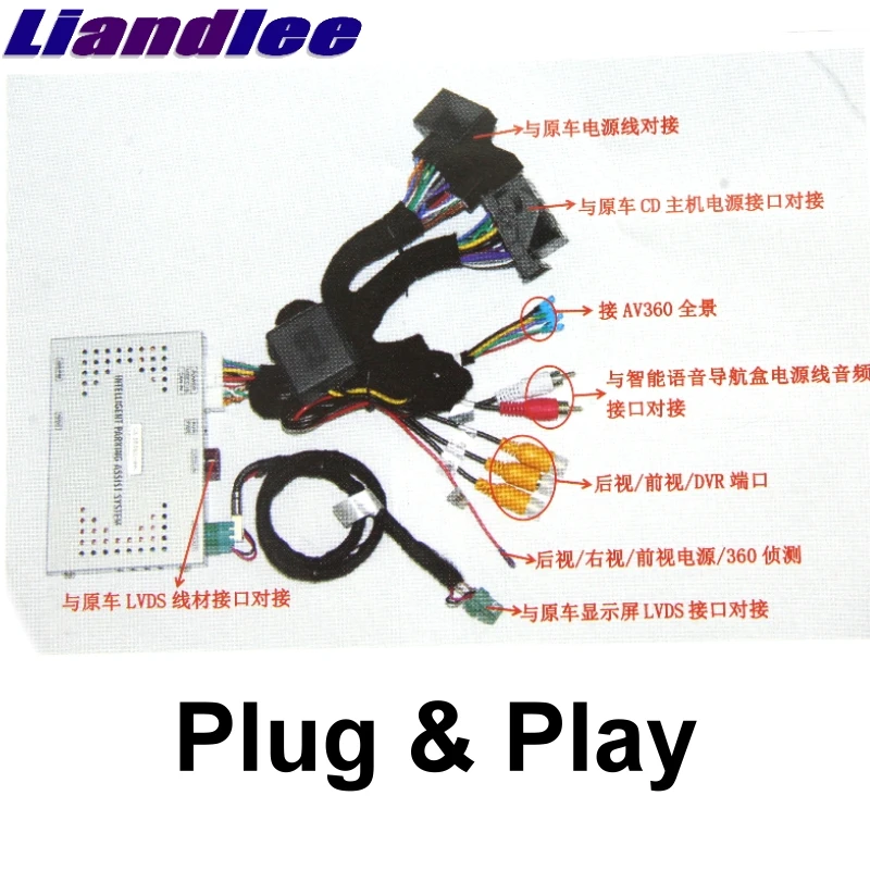 Liandlee Автомобильный задний запасной Интерфейс камеры декодер адаптера наборы для cadillac sts XTS XT4 XT5 XT6 обновления системы