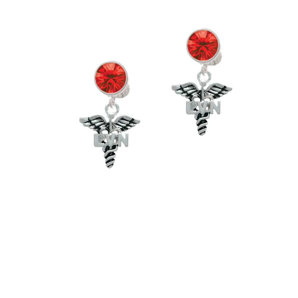 Caduceus - LVN Crystal Clip On Earrings (4)