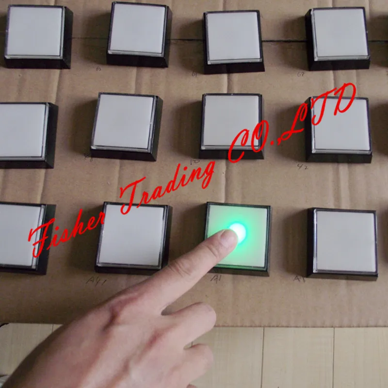 real life room escape prop, memory prop, changing color buttons for room escaping game