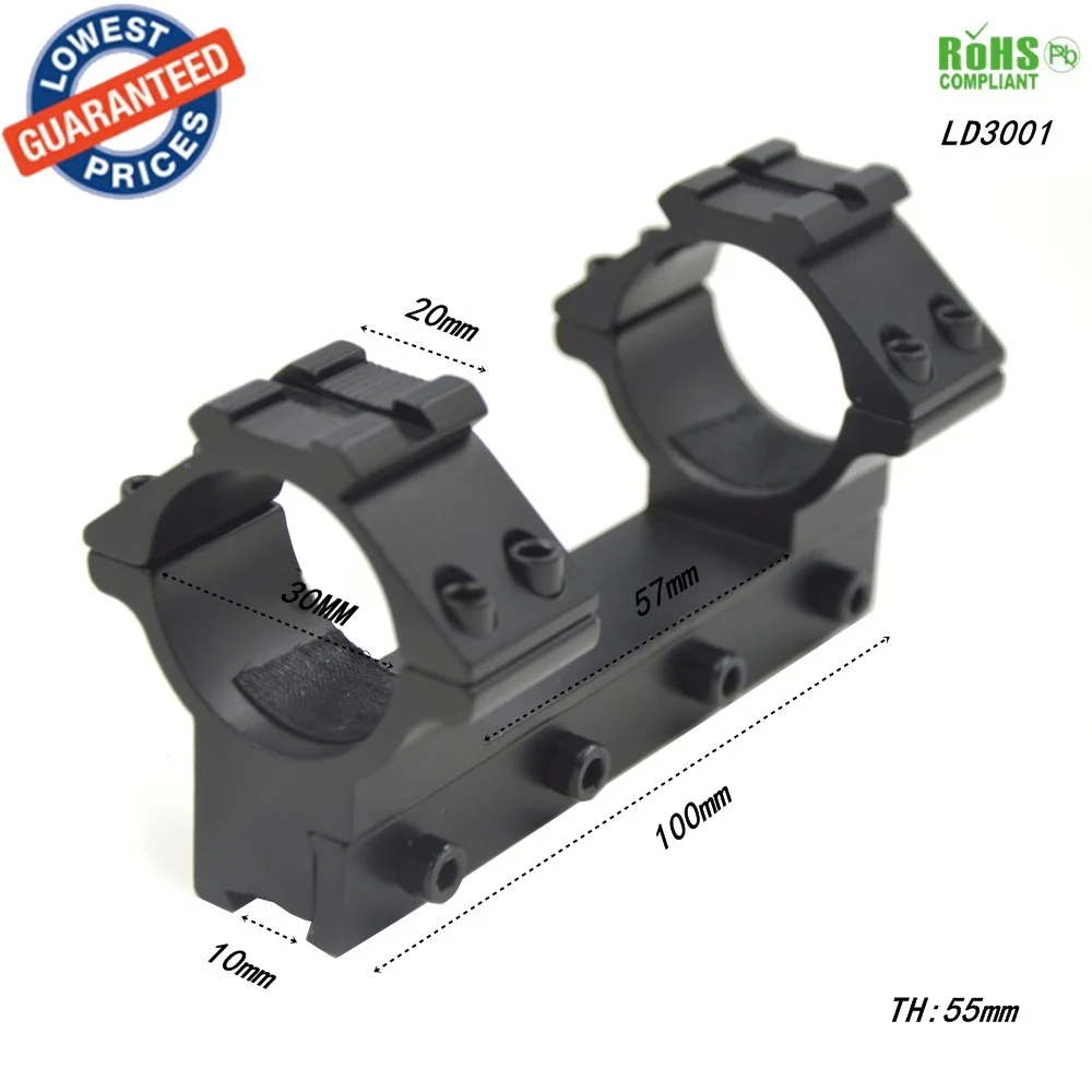 1 ADET LD3001 30mm Yüzük Teleskopik Görülecek Dağı 10mm Weaver Kapsam Meşale Ray Montaj silah avcılık aksesuarları