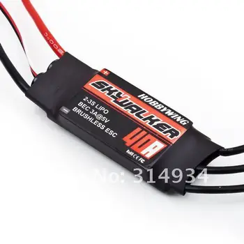 

10Pcs Hobbywing SKYWALKER 40A ESC Build-in BEC 2A Brushless ESC for 450 rc helicopter KDS TREX 450 6CH