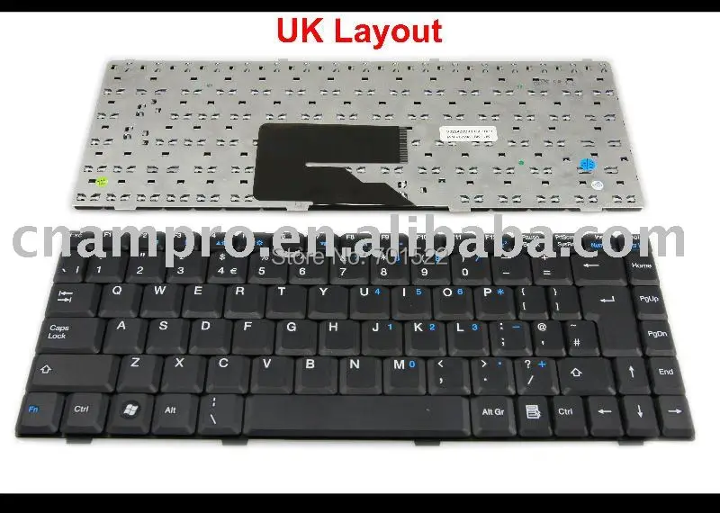 Новинка Клавиатура для ноутбука Fujitsu Amilo Pro V2030 V2035 V2055 V3515 Li1705 L1310 A1655 черный UK* Версия-V022422BK1 UK