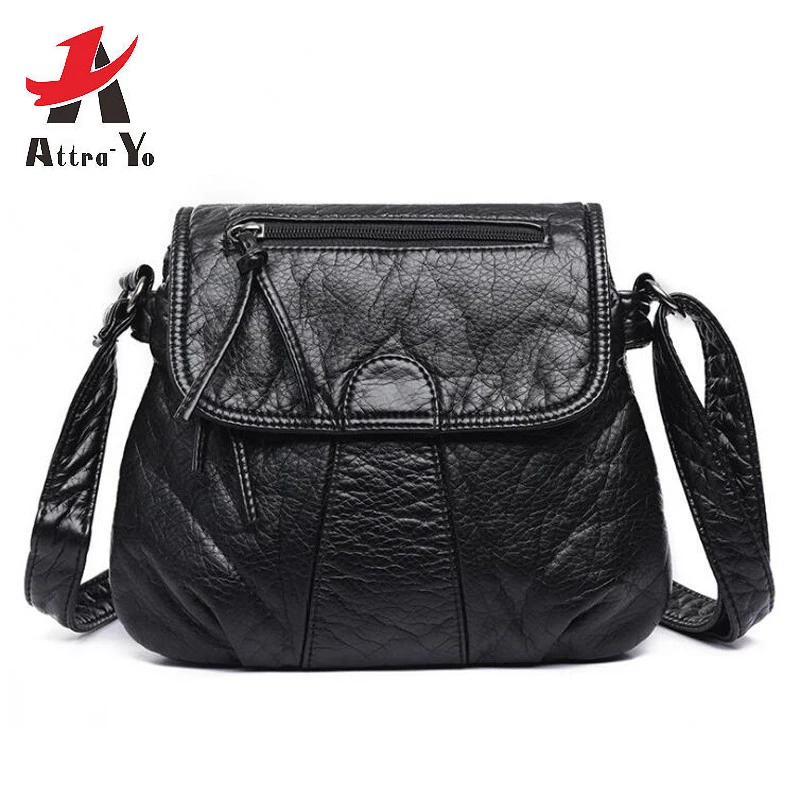 

Attra-Yo Designer Women Handbag Messenger Bag Crossbody Soft PU Leather High Quality Shoulder Bag Fashion Women Bags Handbags