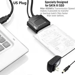 HOT-USB 3,0 на SATA 2,5/3,5 "HDD SSD жесткий диск конвертер адаптер питания кабеля US plug