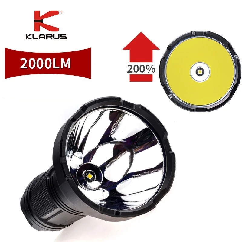 

Klarus G35 Powerful Searchlight 2000LM CREE XHP35 HI D4 LED Flashlight Use 3x 18650 Battery