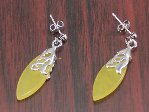 

FREE SHIPPING>>> Free Shipping ER00006 Elegant yellow stone Drop Earring
