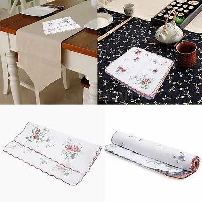 12pcs hankies quadrate