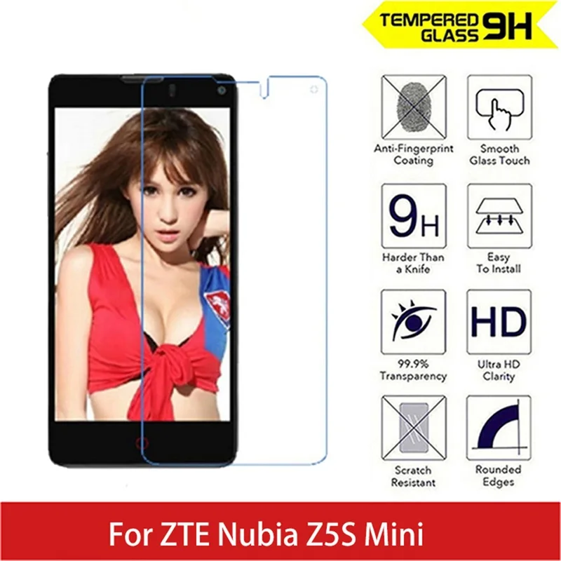 9H 2.5D Arc Edge круглые границы фотопленка для ZTE Nubia Z5S Mini Взрывозащищенная защитная