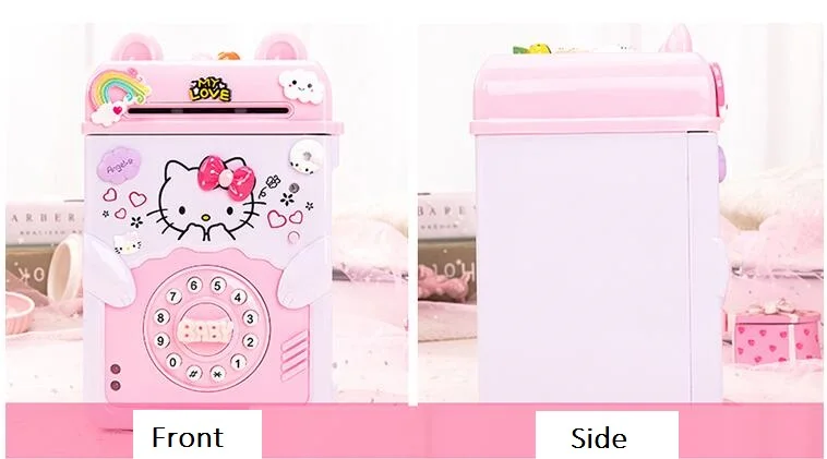 8 model Cartoon Electronic Piggy Bank ATM Password Money Box Cash Coins Saving Box Safe Box Automatic Deposit box Christmas Gift