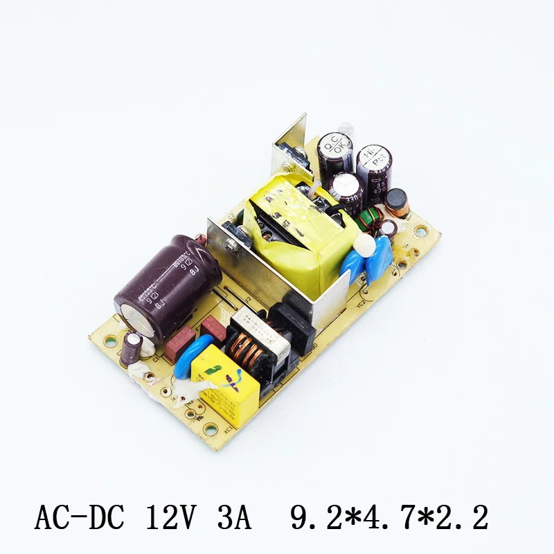 

AC-DC 12V 3A Switching Power Supply Circuit Board Voltage Regulator Module For Monitor LED Lights 3000MA 100-240V 50/60HZ Power