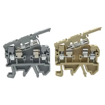 

50 PCS 660V ASK1EN Din Rail Modular Connector Screw Fuse Terminal Blocks ASK1-EN