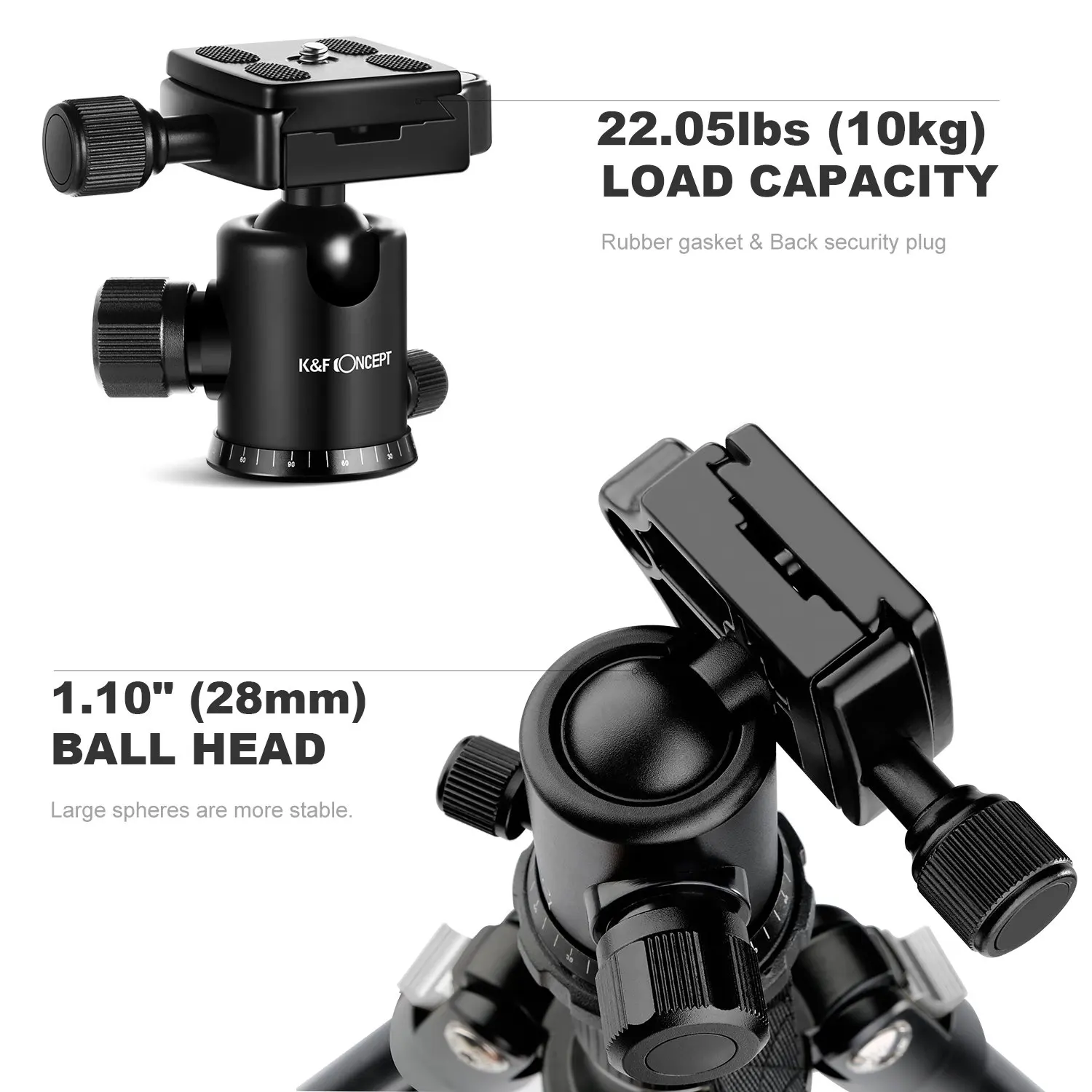 K& F концепция TM2324 DSLR камера штатив 6" легкий и компактный алюминиевый штатив для камеры для путешествий для Nikon Sony Canon