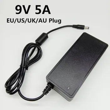 

9V 5A universal Power Adapter AC to DC 100-240V power supply 9 volt 9 V US EU US UK AU plug cable 9V5A switching adapter