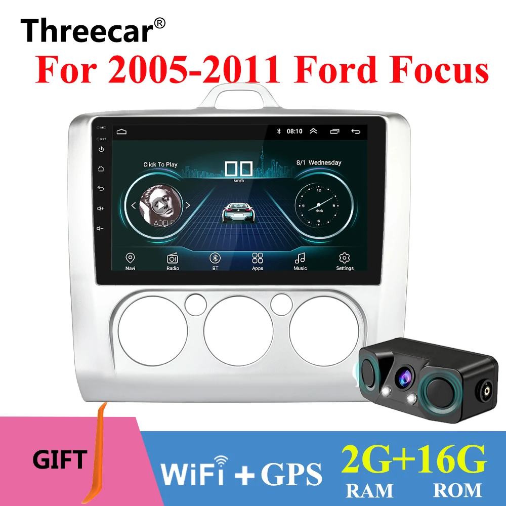 

2+16GB Android 8.1 Car DVD Multimedia player 2Din GPS Navigation for Focus 2004 2005 2006 2007 2008 2009 2010 2011 WiFi BT