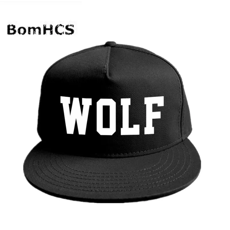 BomHCS Kpop EXO WOLF бейсболка Snapback регулируемая хип хоп Fanshion хлопковая шапка