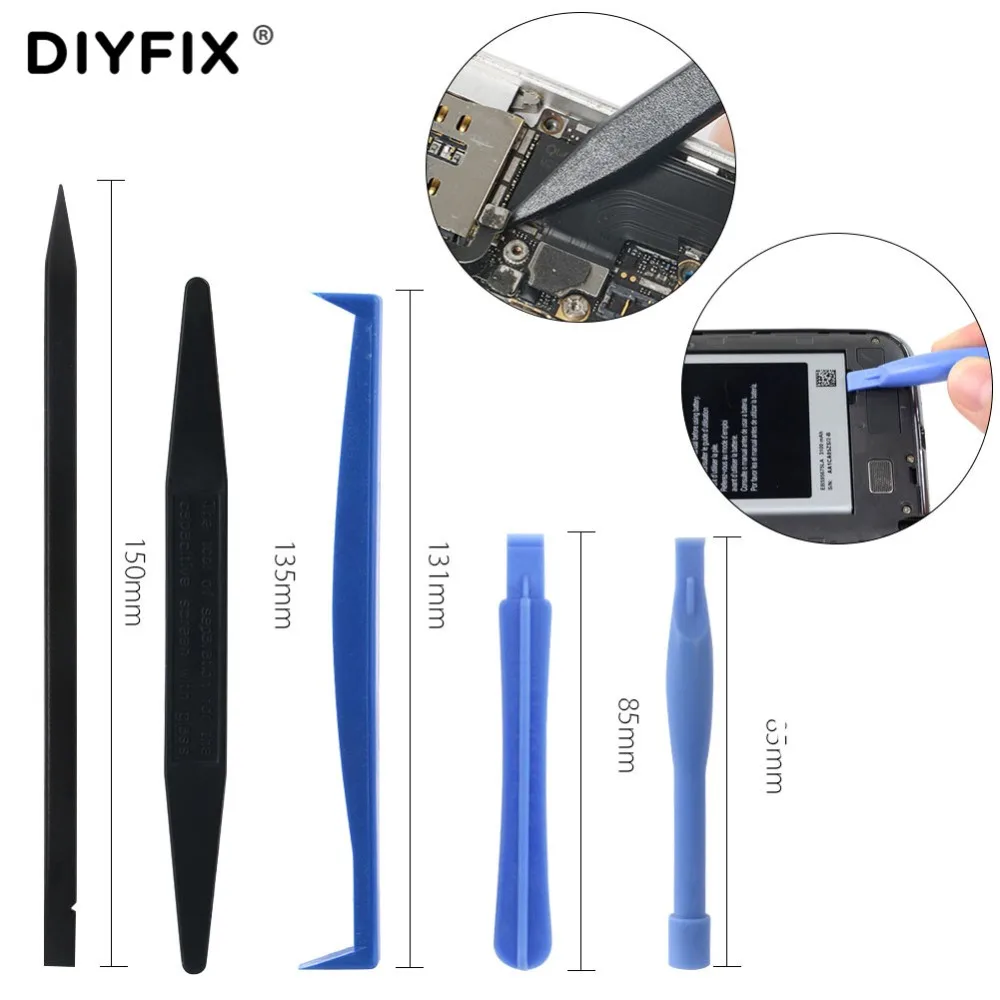 DIYFIX 19 in 1 Phone Opening Repair Tools Kit Precision Screwdriver Set Spudger for MacBook Mobile Phone Tablet PC Hand Tool Set - Image 6