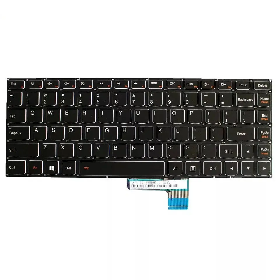 

New US English Keyboard for Lenovo Yoga 2 Pro 13 Backlit Yoga2 Pro13-ISE White Key Bezel Frame