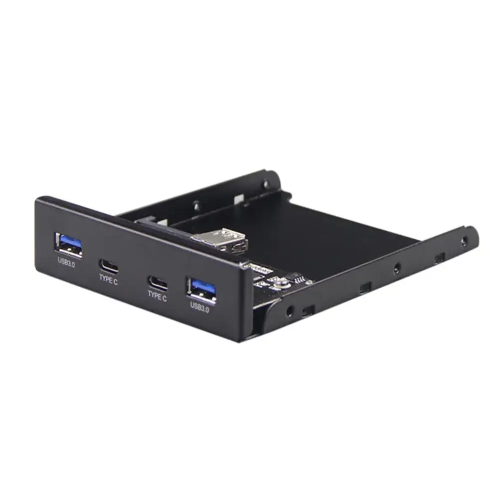 

Hot 20Pin to USB3.0 Type-C Female Front Panel Floppy Bay USB Hub Adapter Connector