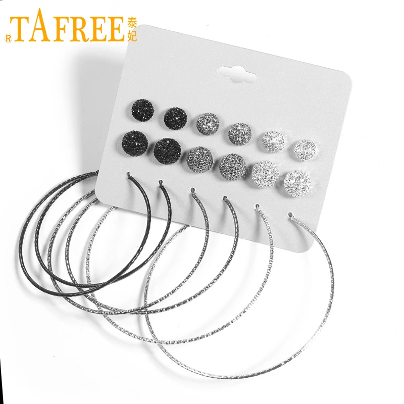 9 пар/комплект серьги гвоздики с кристаллами|ball stud earrings|stud earringscrystal ball earrings |