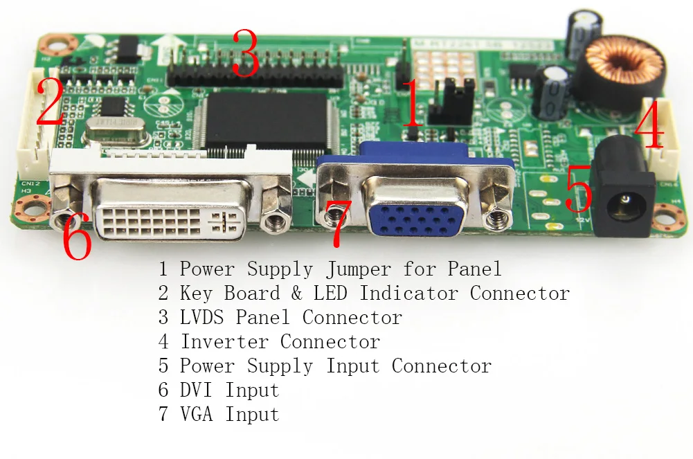 Для LTN156AT01 VGA + DVI M. RT2261 М. RT2281 ЖК-дисплей/светодиодный контроллер драйвер платы LVDS мониторы повторное ноутбук 1366x768