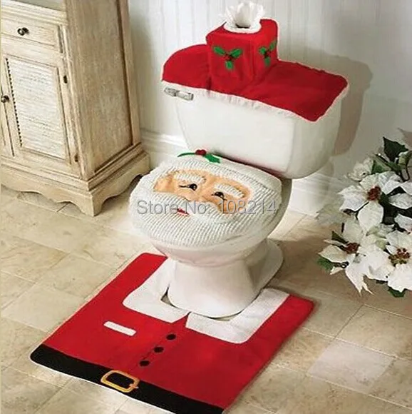 Effectiviteit Lijken Vervagen Kerst badkamer decor, eenvoudige en handige installeren, kerst wc  decoraties, wc brillen, mooie cover om wc|seat regulator|seat  standardsdecorated toilet seats - AliExpress