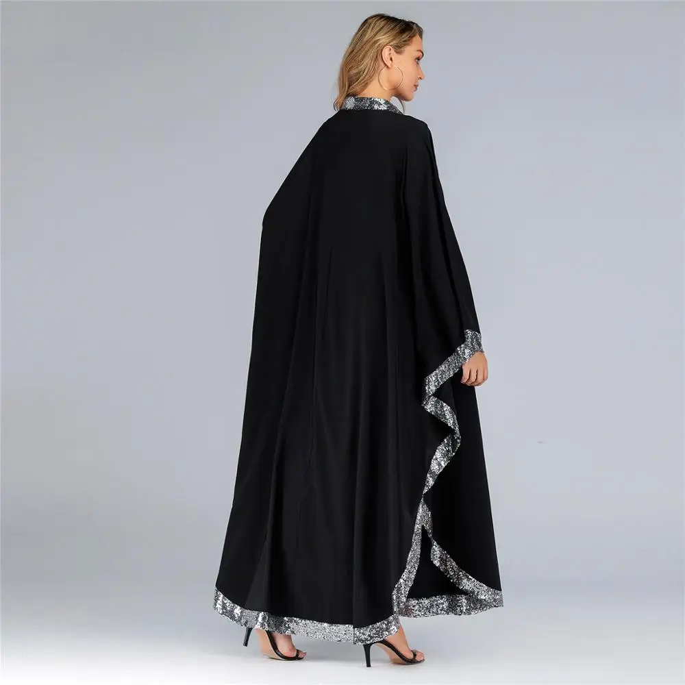 Модное мусульманское платье Abaya металлическое высокого качества с кружевом хит