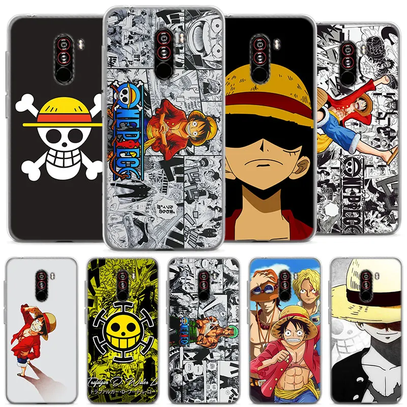 

one piece Monkey D Luffy soft Silicone case cover for Pocophone F1 Poco F1 (6.18 inch) Protective TPU soft phone case coque