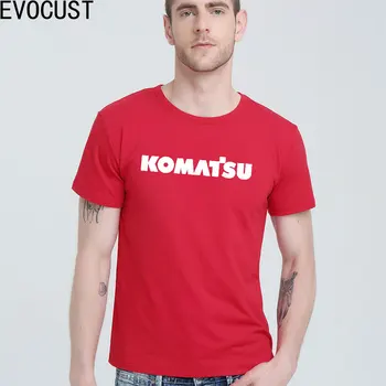 

Komatsu logo T-shirt Top Lycra Cotton Men T shirt
