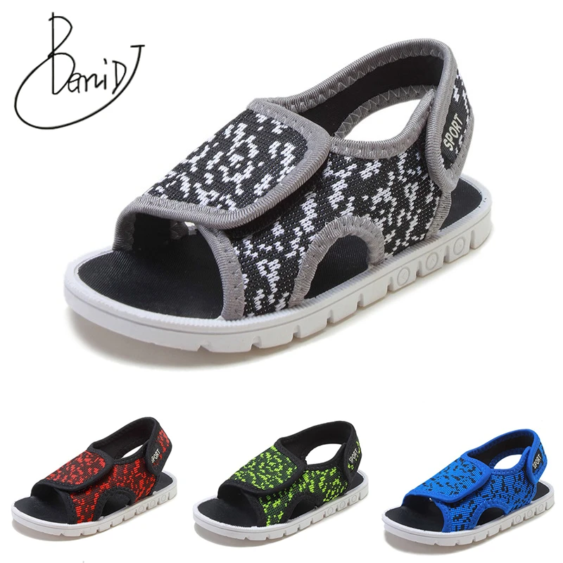 

New Childrens sandals boys Soft bottom Breathable Single kids shoes girls casual shoes Non-slip Summer sandals Flanging slippers