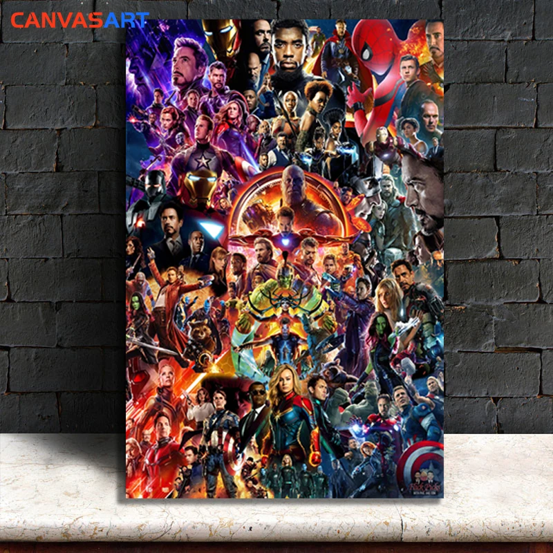 Холст Искусство один HD картины плакат для 11 лет Marvel кинематографическая