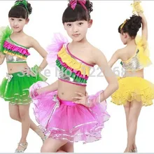 Девочка Производительность Vestidos Mujer Samba Костюм Латино Платье Kids Fashion Show Платья