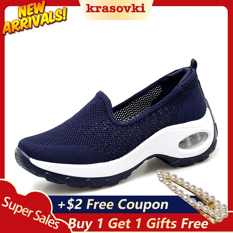 

Fujin Women Sneakers Casual Shoes Increased Soft Bottom Spring Autumn Summer Platform Sneakers Breathable Comfortable Ladies