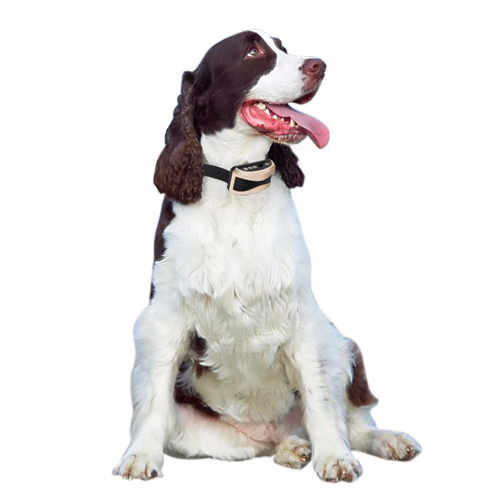 Водонепроницаемый перезаряжаемый ошейник для собак с защитой от лай, регулируемый 7 уровней чувствительности, вибрирующий Стоп лай, дрессировка собак