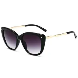 Модные женские туфли элегантные солнцезащитные очки фирменный дизайн женские солнцезащитные очки Винтаж клёпаные очки оттенков UV400 Óculos