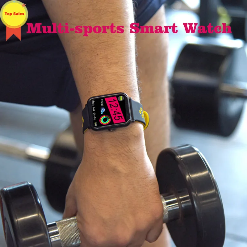 

Smart Bracelet 1.3'' ips Screen IP68 Waterproof Fitness Heart Rate Monitor Smart watch 2019 men Wristband for IOS phone android