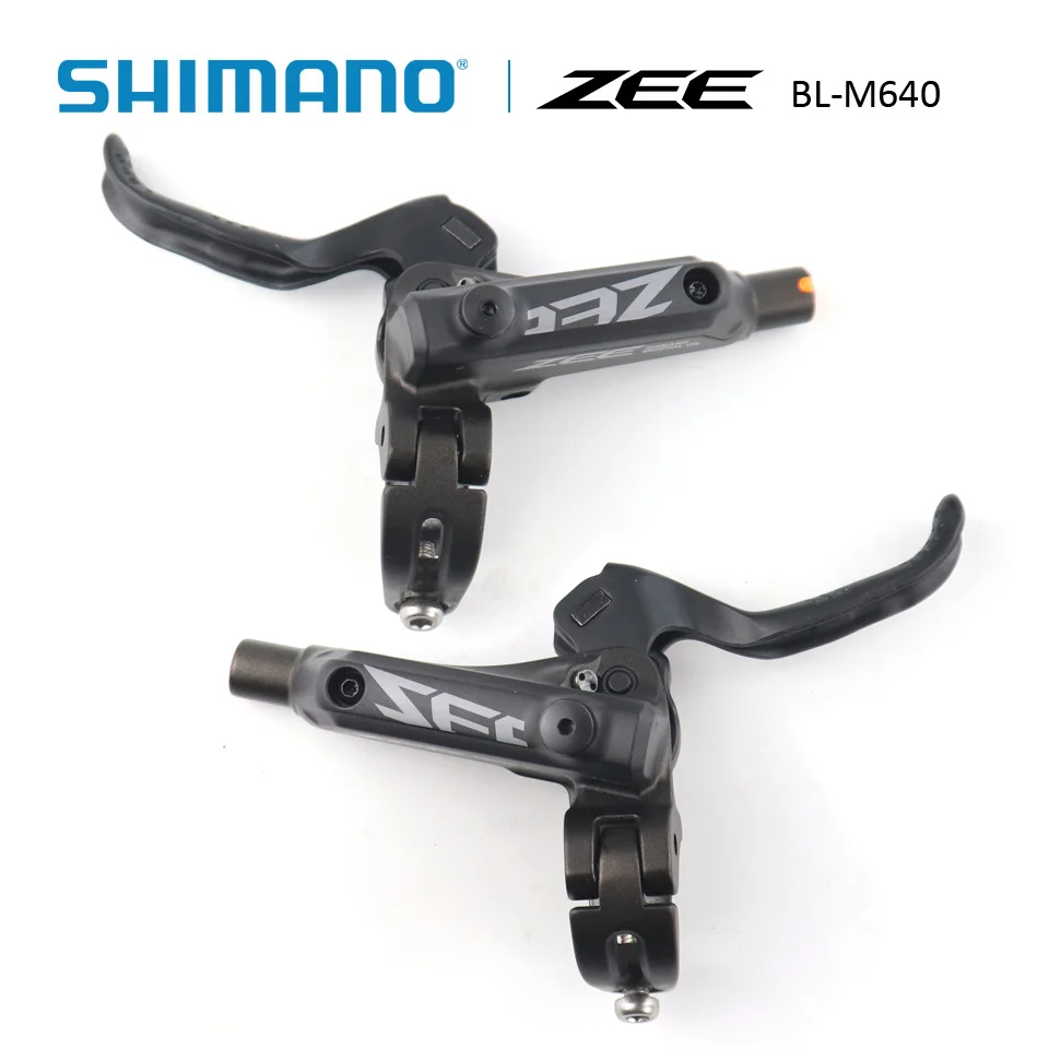 SHIMANO ZEE BR-M640 BL-M640 тормозной рычаг велосипедный Гидравлический дисковый тормоз с тормозными колодками D01S смола или H03C металл - Цвет: BL-M640 a pair