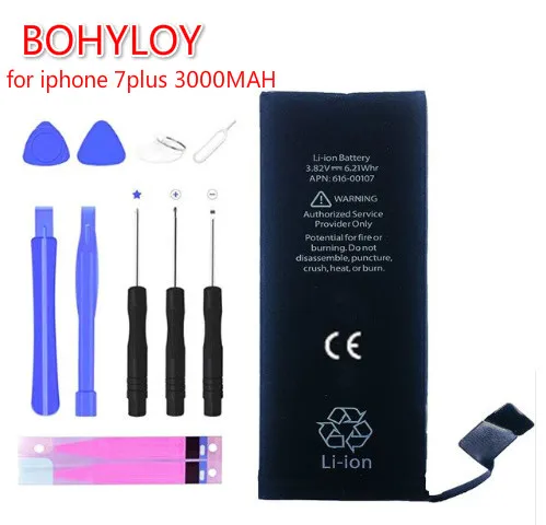 

BOHYLOY droshipping Mobile Phone Batteries for iphone7 plus 3000mAh battery Real Capacity 3000 mAh with Replacement Kits