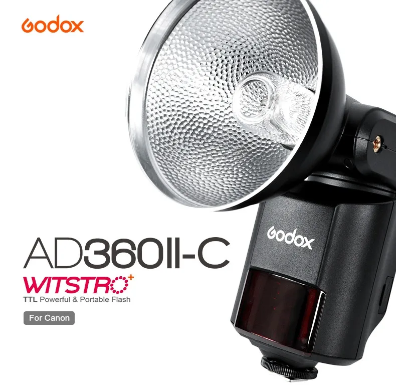 GODOX WITSTRO AD360II-C ttl 360W GN80 power ful Speedlite Flash Light+ PB960 упаковка батареек оранжевый для камера Canon EOS